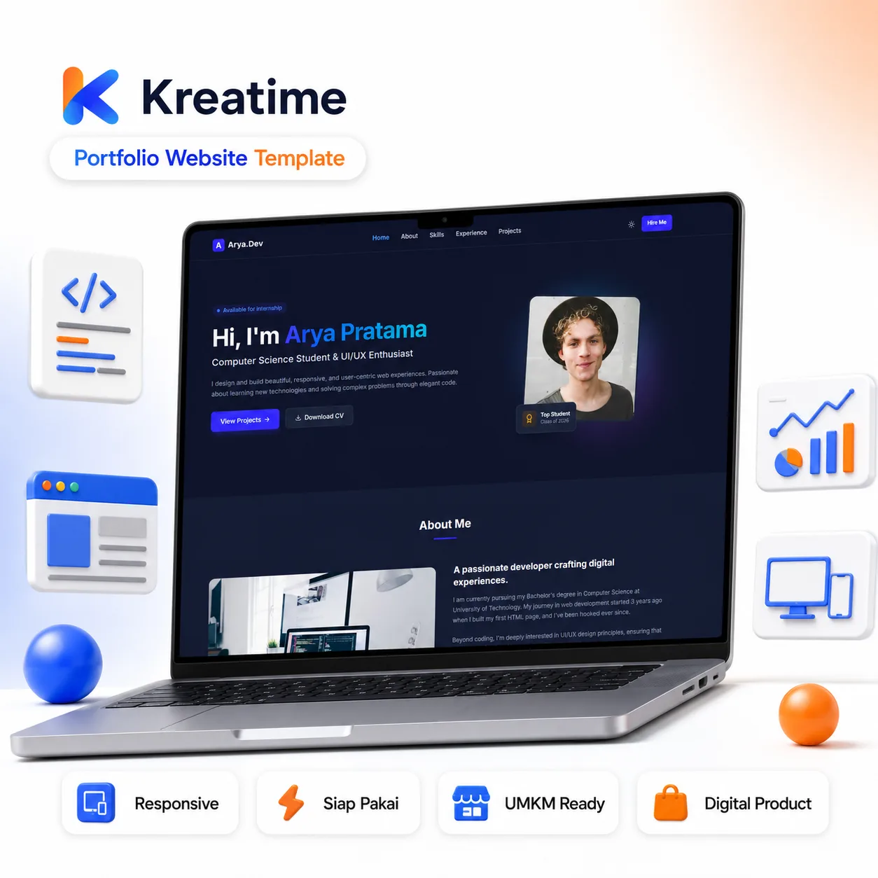 DevFolio - Portofolio Personal Mahasiswa