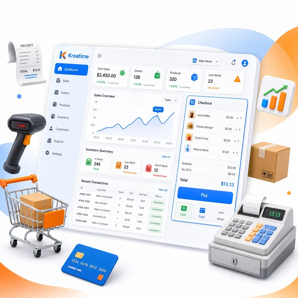 OmniPOS - Sistem Kasir Berbasis Web Modern & Terintegrasi
