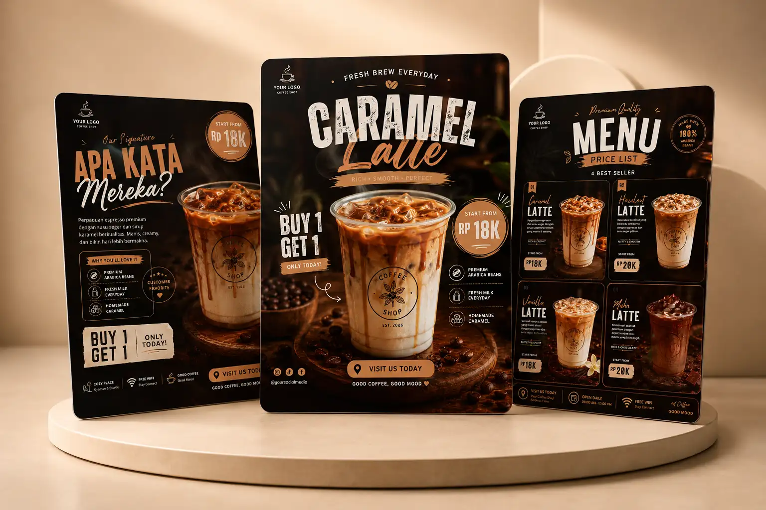 Coffee Shop Promotion Template Bundle